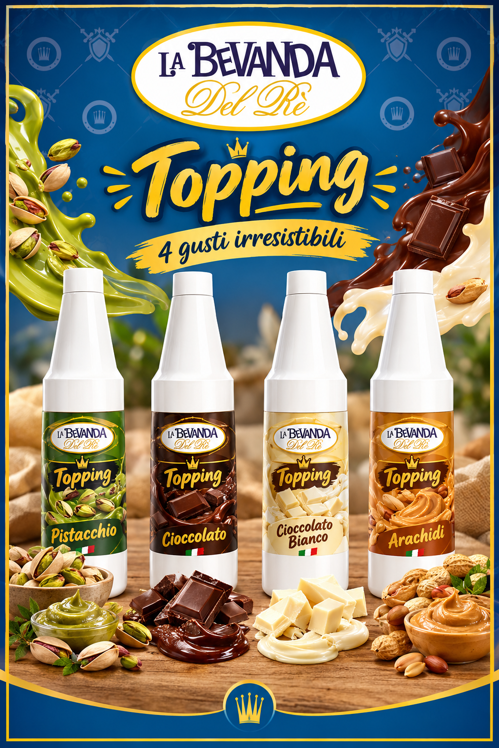 Topping B.Del Rè MIX 4Pz da 200 Gr