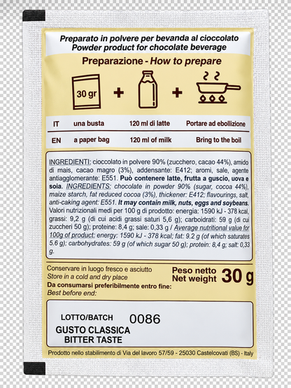 B.Del Rè Cioccolata Classica 15 Bustine da 30g