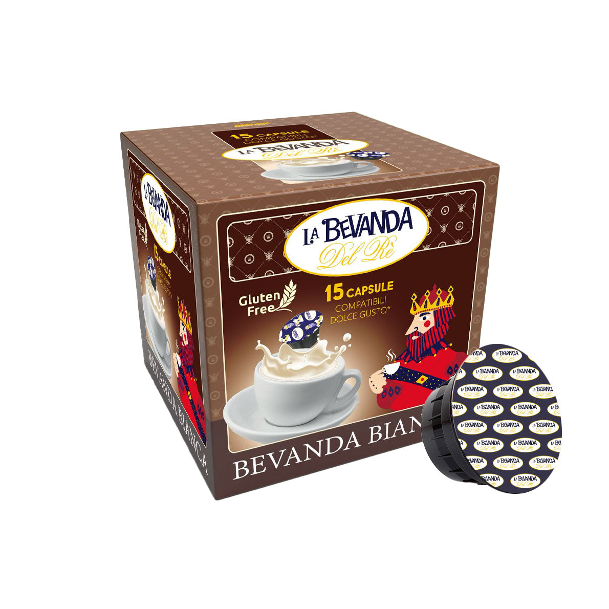 15 Capsule Dolce Gusto - Bevanda Bianca (Latte)