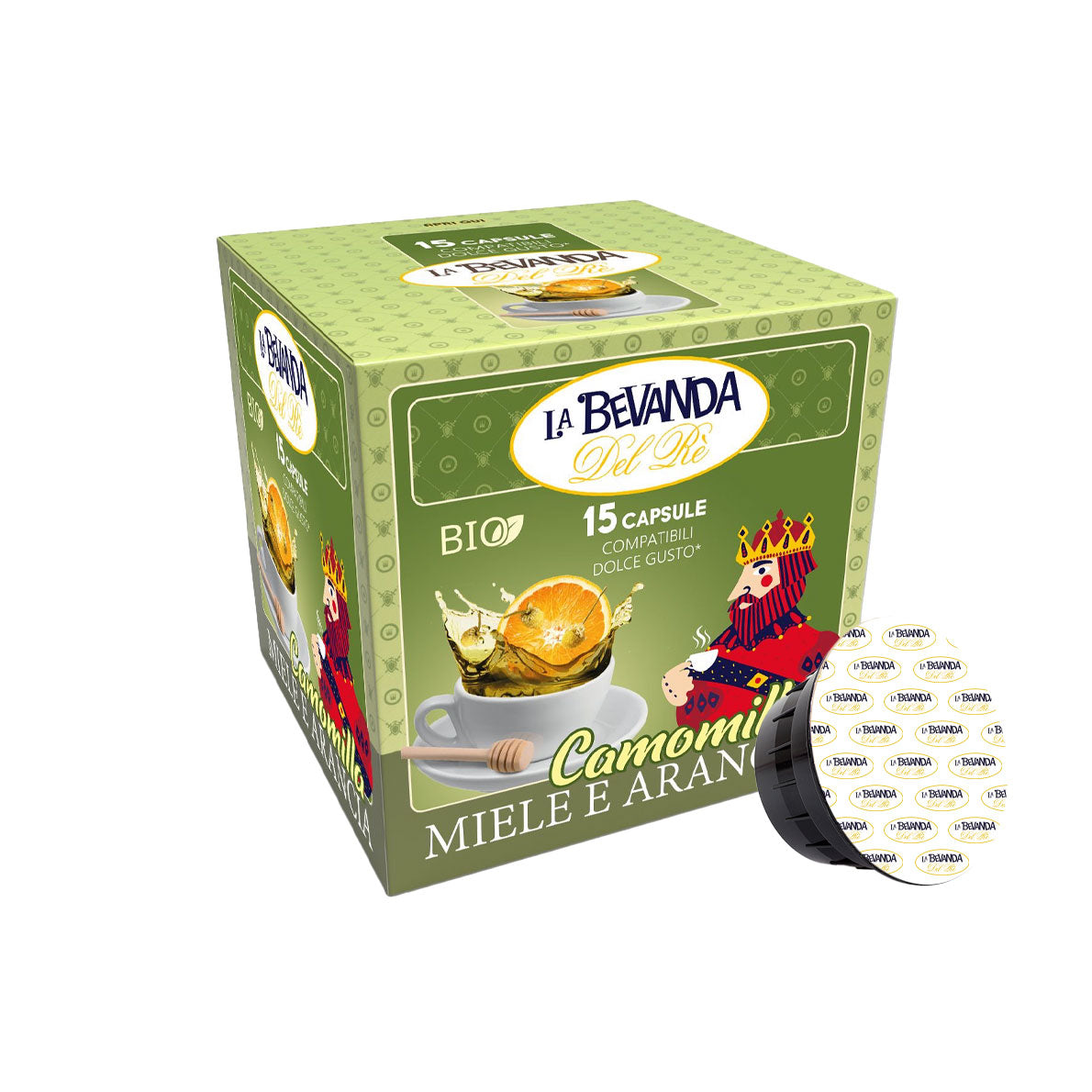 15 Capsule Dolce Gusto - Camomilla, Miele e Arancia