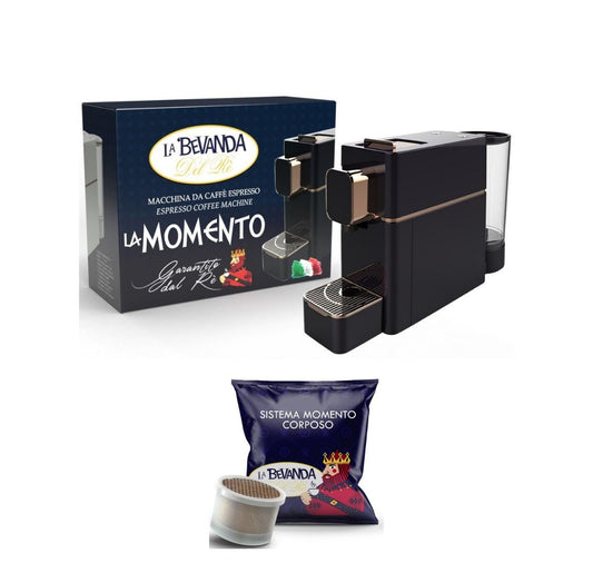 MACCHINA MOMENTO BLACK + 100CAPSULE CORPOSO