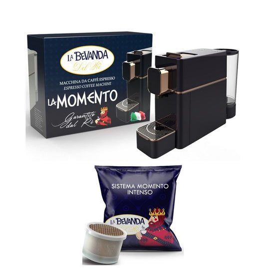 MACCHINA MOMENTO BLACK + 100CAPSULE INTENSO