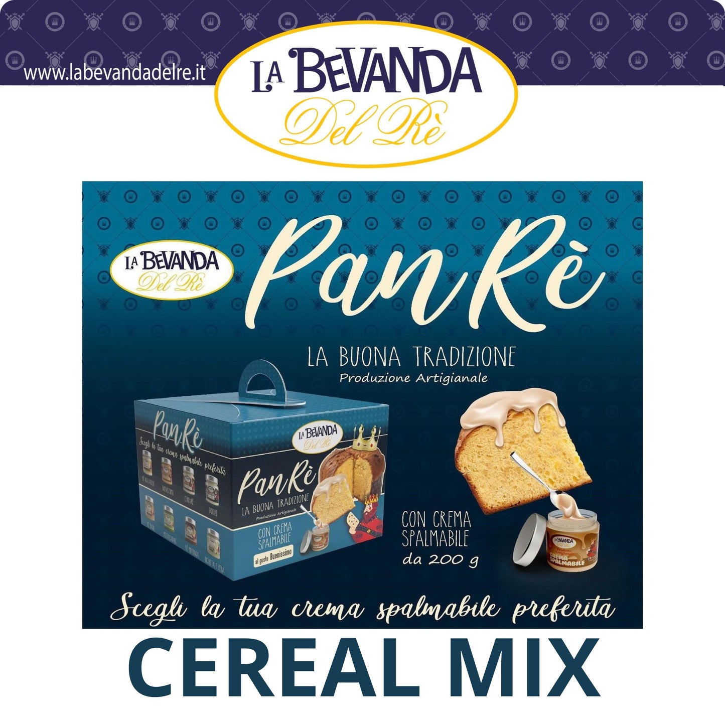 Panettone Artiginiale B.Del Rè 1 Kg CEREALMIX