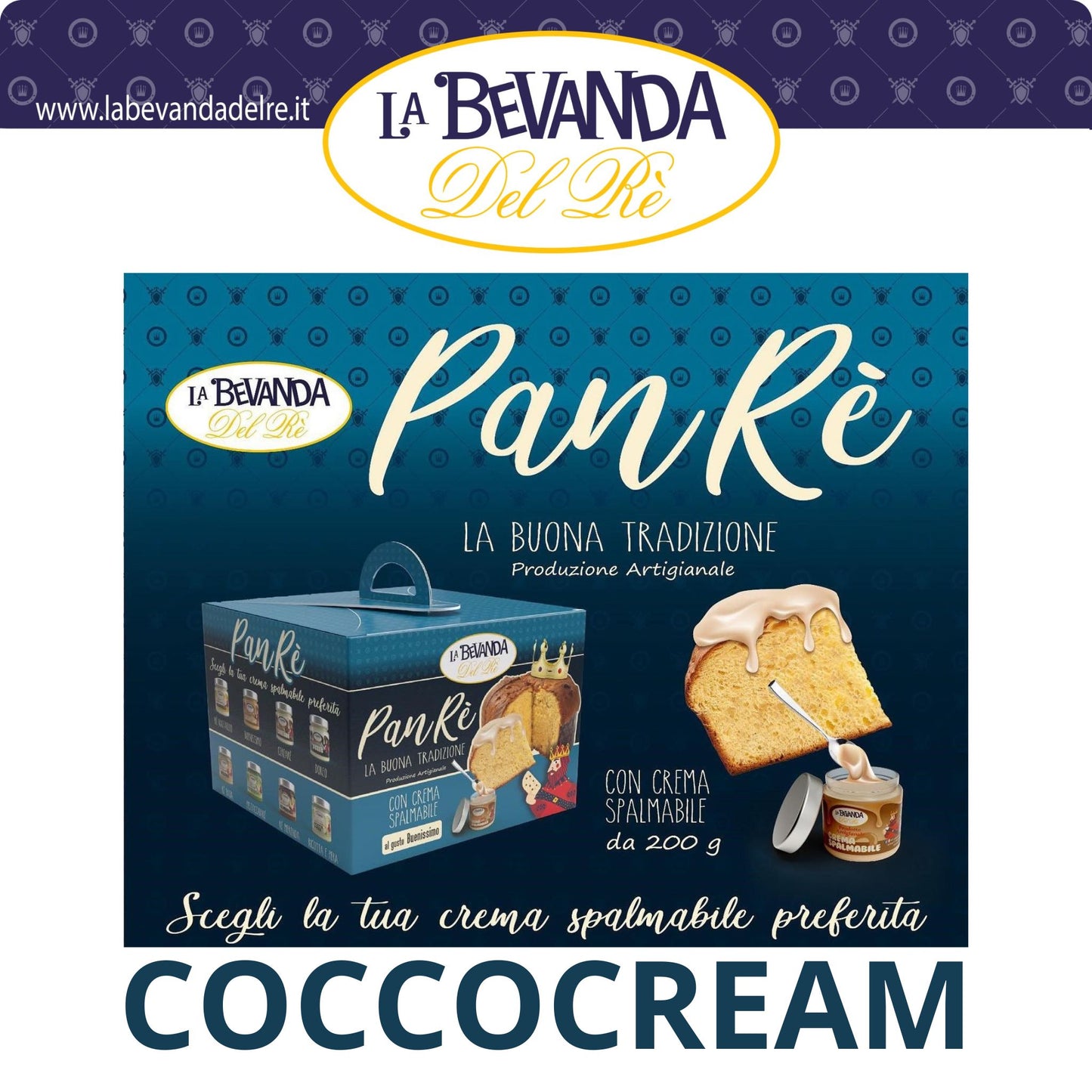 Panettone Artiginiale B.Del Rè 1 Kg COCCOCREAM