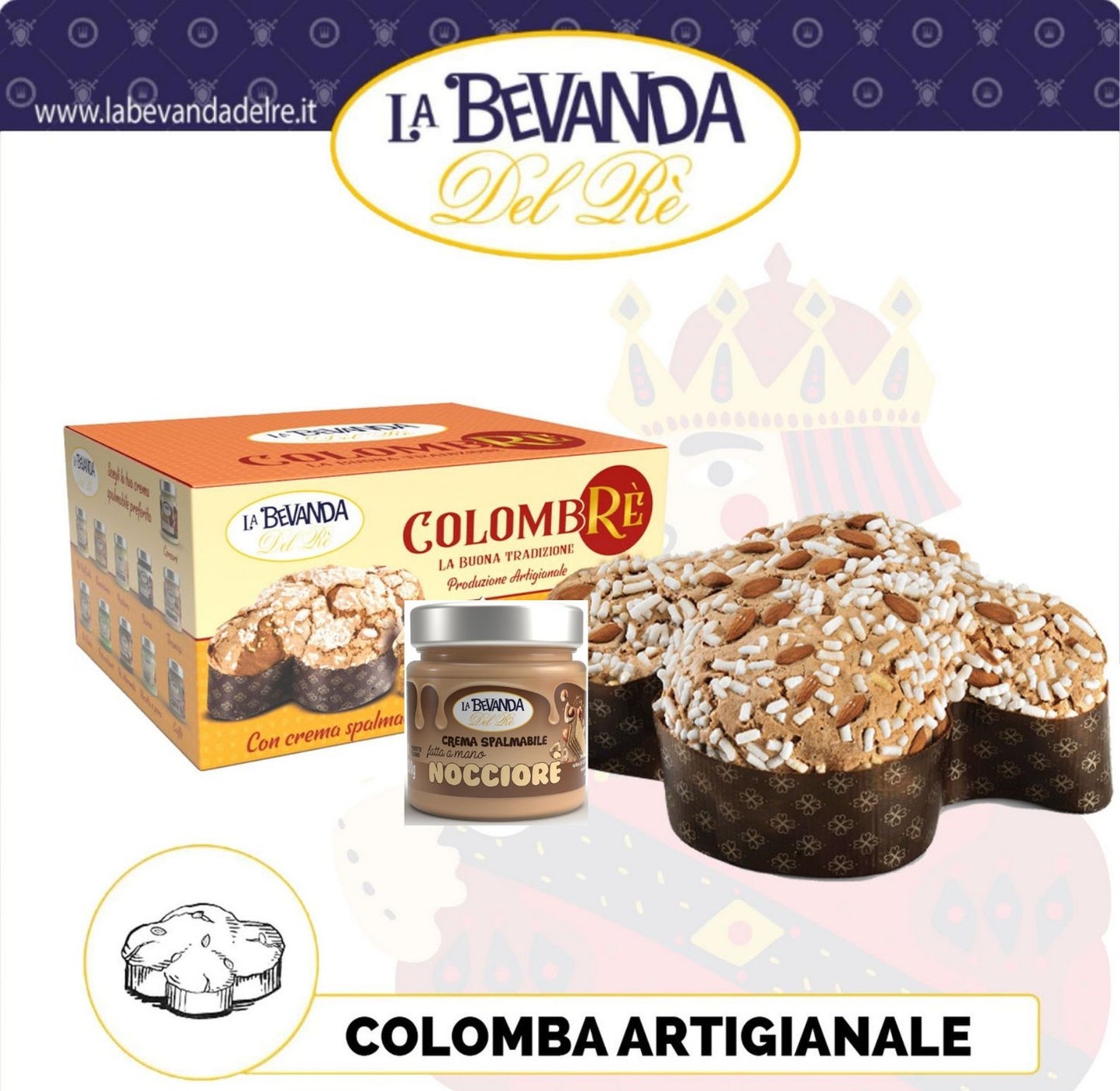 COLOMBA Bevanda Del Rè 750gr NOCCIORE'