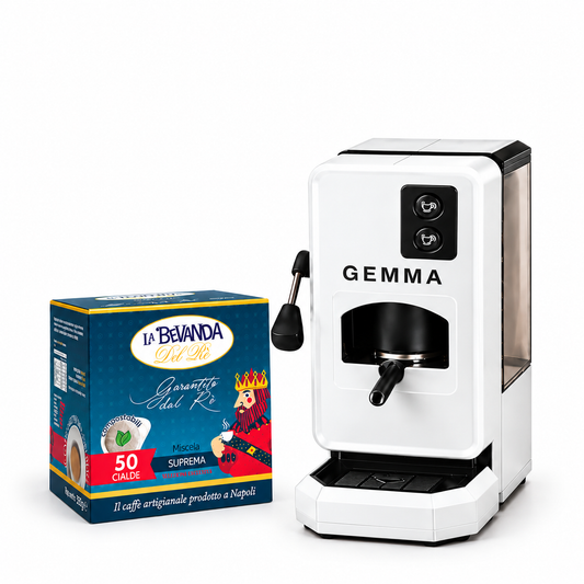 Macchina Da Caffè GEMMA BIANCO + 50 CIALDE SUPREMA