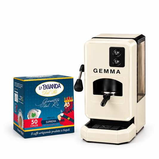 Macchina Da Caffè GEMMA AVORIO + 50 CIALDE SUPREMA