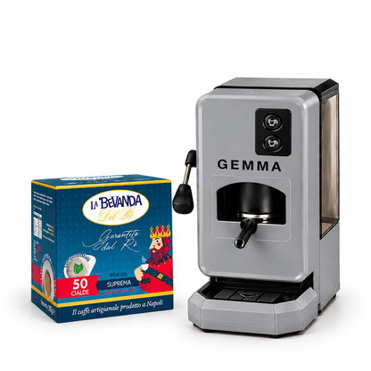 Macchina Da Caffè GEMMA GRIGIO + 50 CIALDE SUPREMA