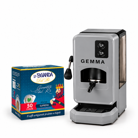 Macchina Da Caffè GEMMA GRIGIO + 50 CIALDE SUPREMA