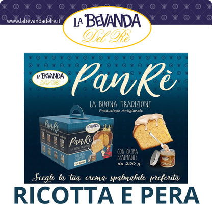 Panettone Artiginiale B.Del Rè 1 Kg RICOTTA & PERA