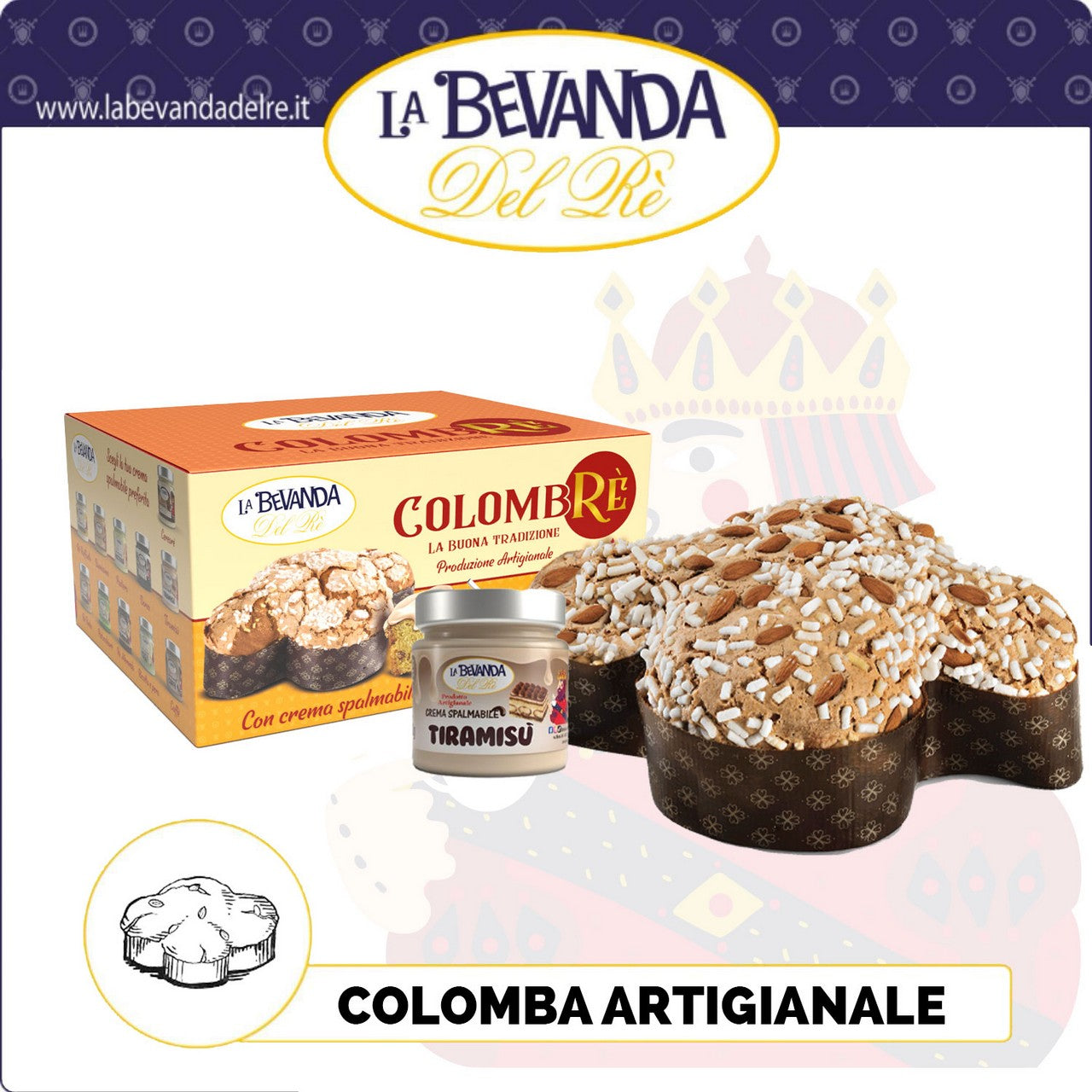 COLOMBA Bevanda Del Rè 750gr TIRAMISÙ